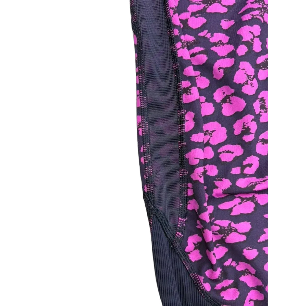 Lululemon Leopard Print Athletic Leggings Mesh Panels