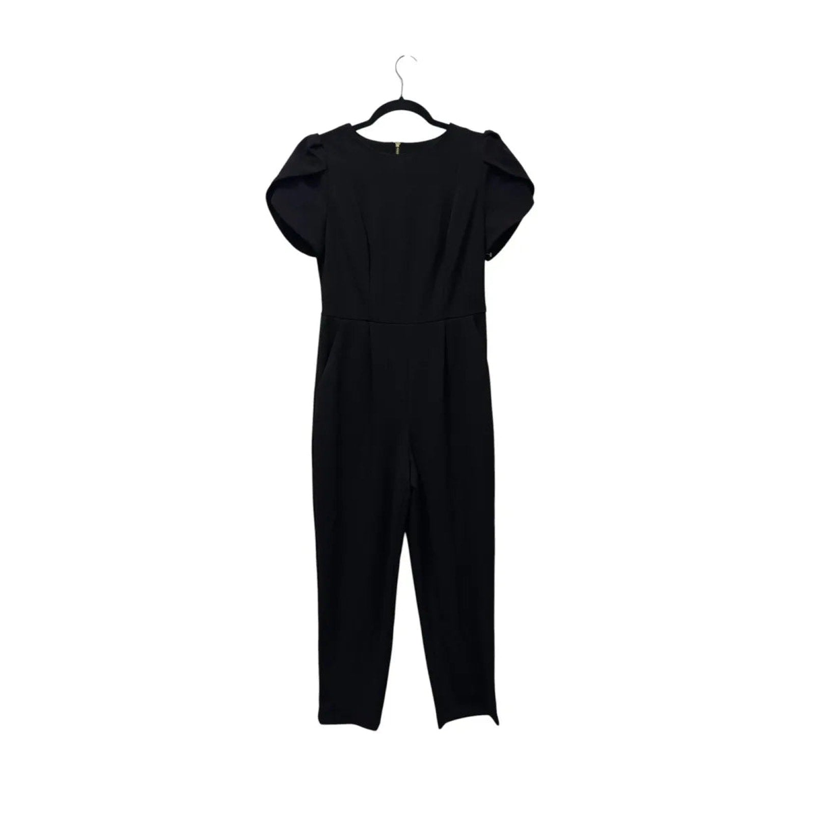 Black short-sleeve Calvin Klein jumpsuit