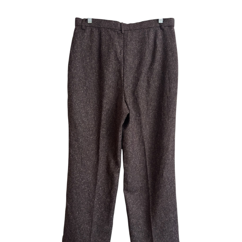 Christopher & Banks Brown Tweed Comfort Flex Trousers