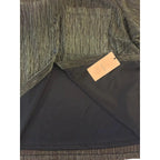 Halogen Metallic Shimmer Button-Front Top Black Gold