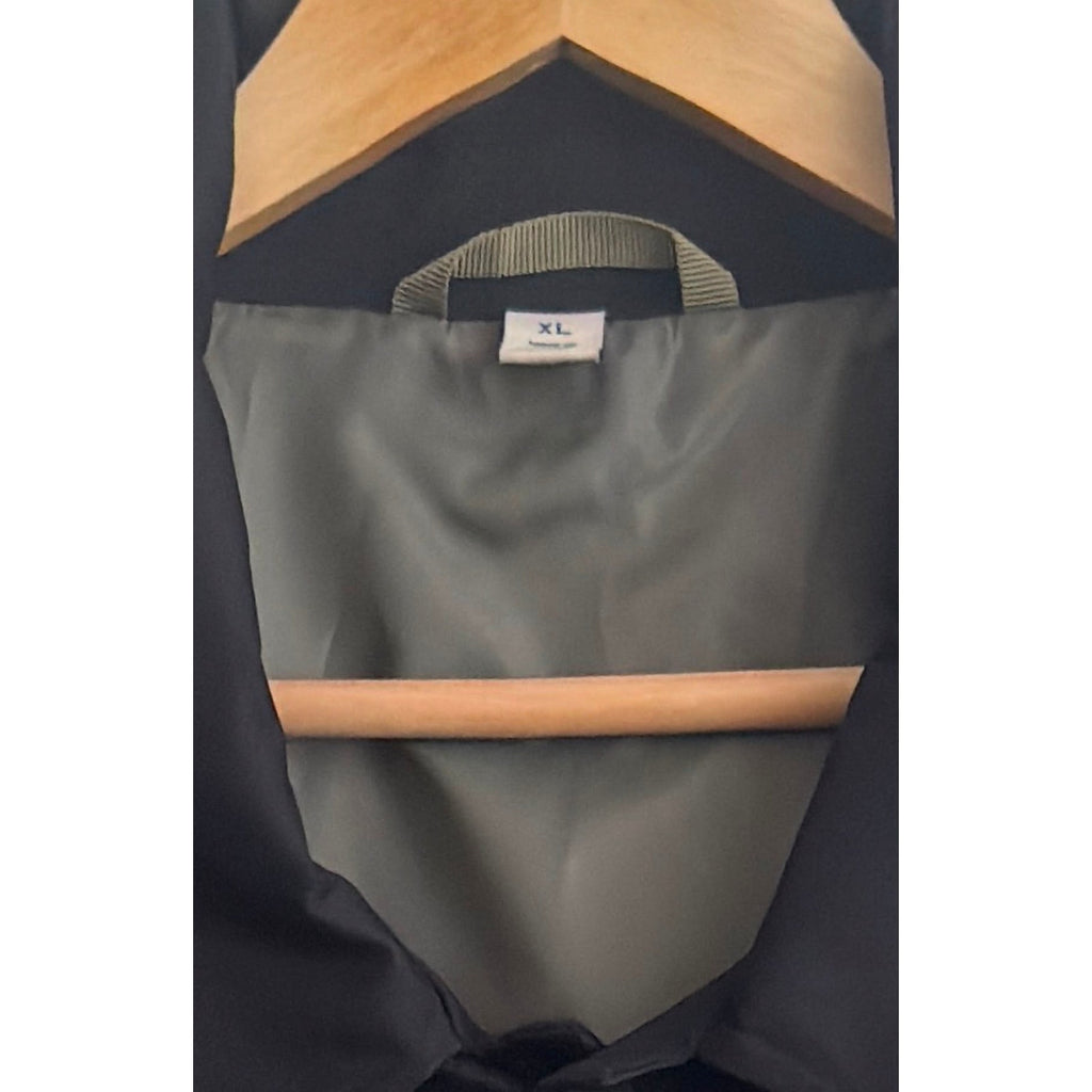 Joseph Abboud Modern Fit Black Overcoat