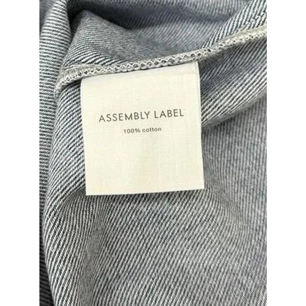Assembly Label Genevieve Denim Mini Dress Light Blue