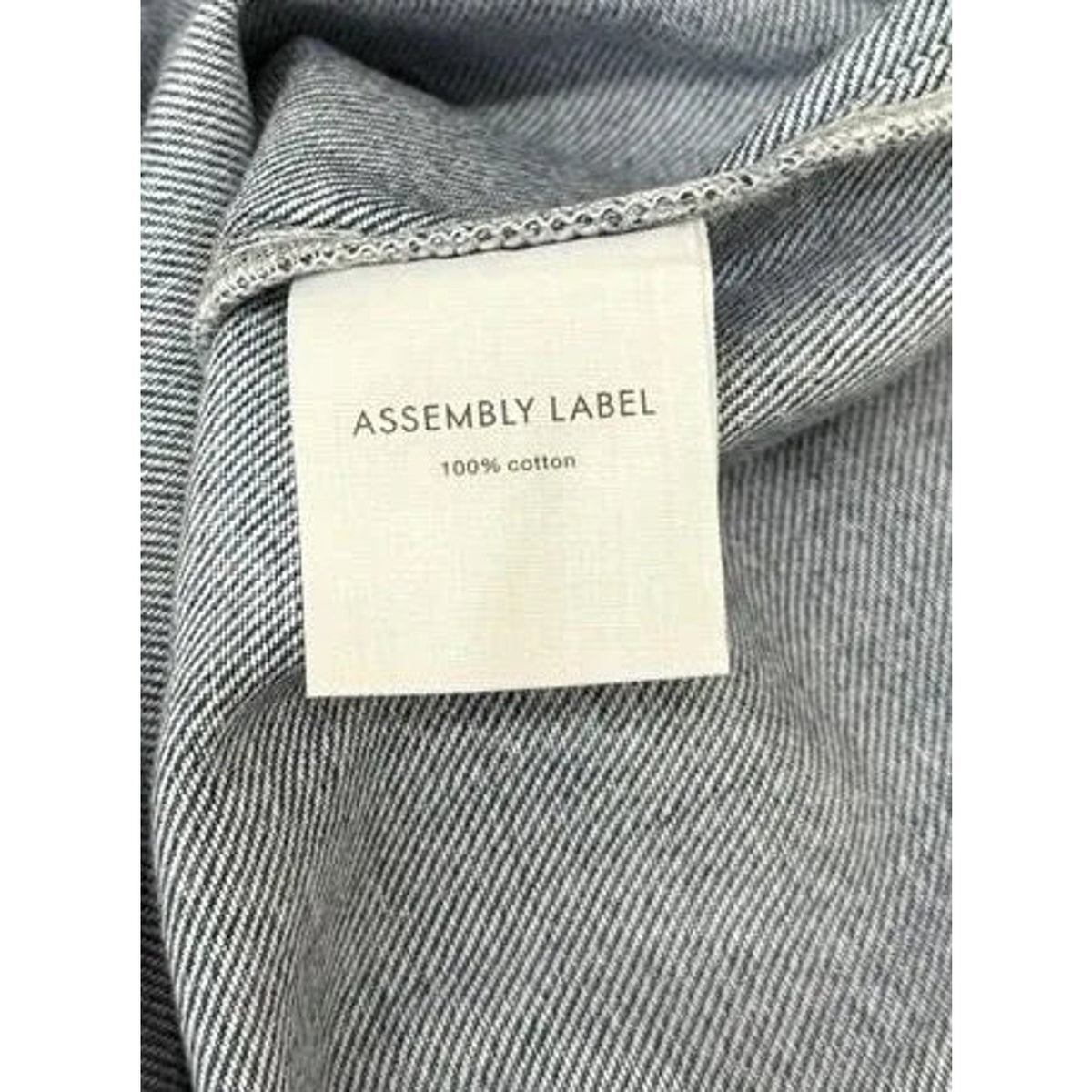 Assembly Label Genevieve Denim Mini Dress Light Blue