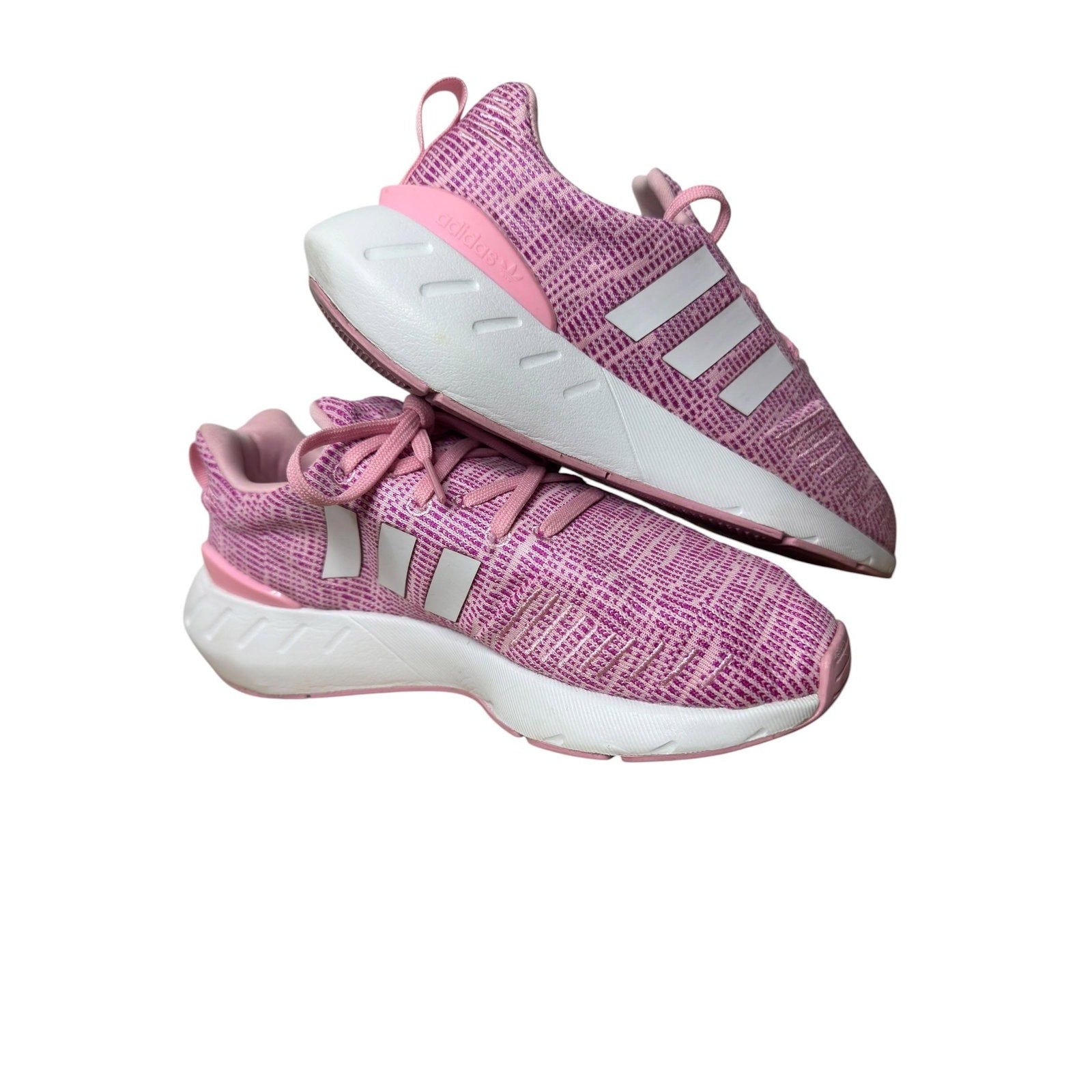 Adidas Swift Run Sneakers Pink Purple White Size 4