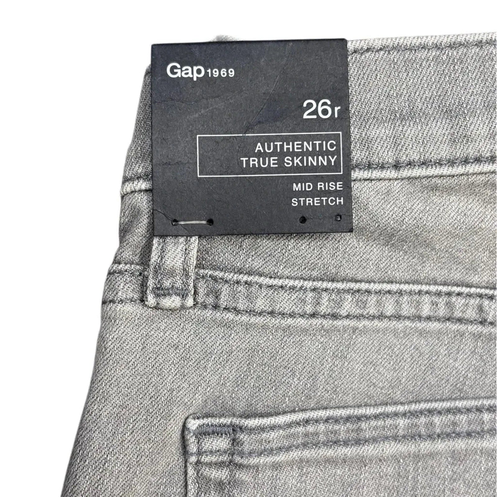 Gap 1969 Authentic True Skinny Mid Rise Stretch Jeans