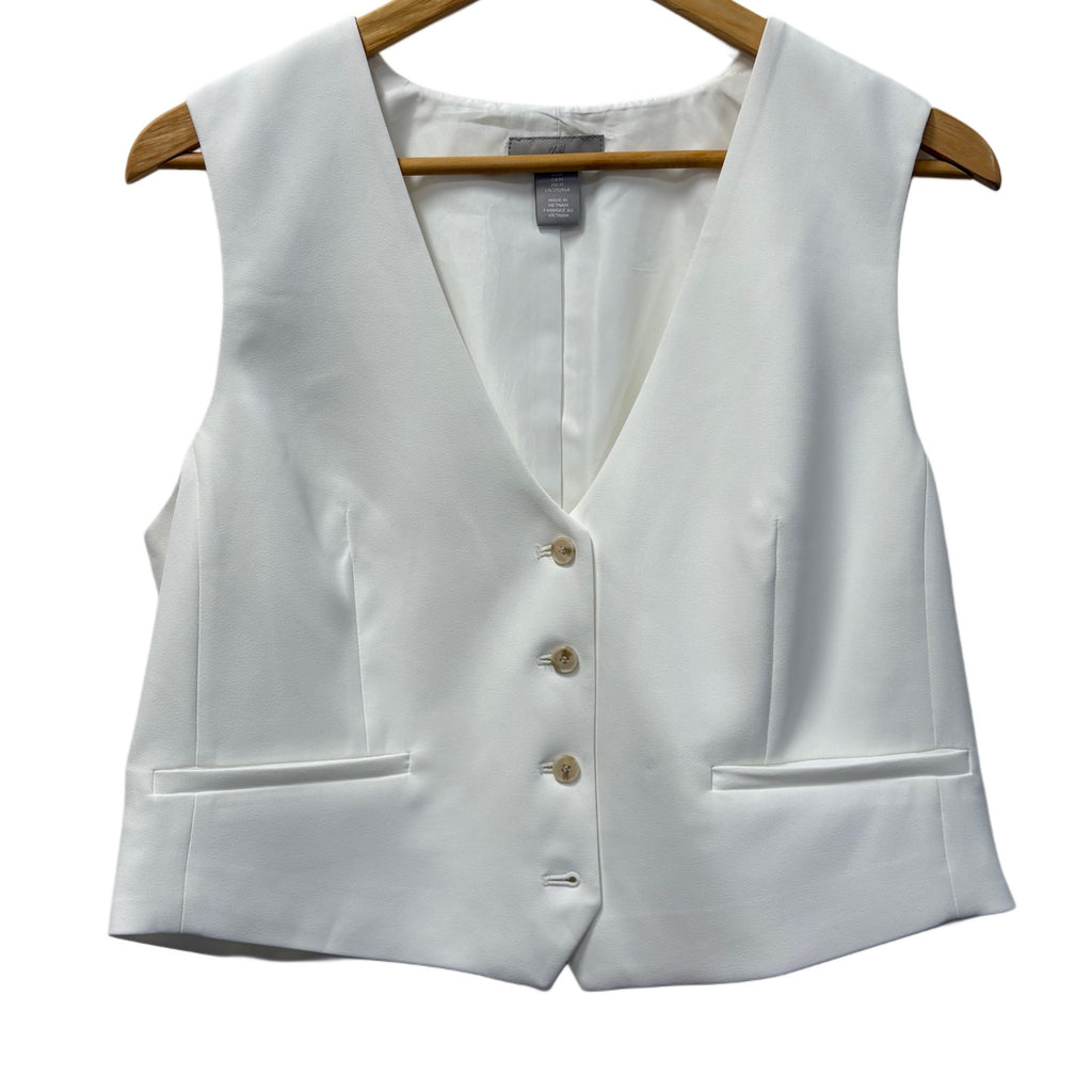 H&M white vest in size M for women