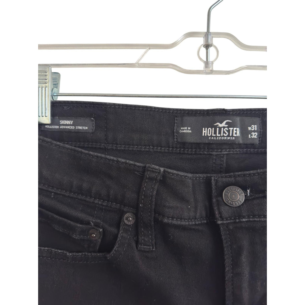 Hollister Skinny Stretch Black Jeans