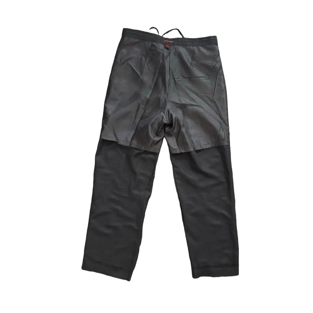 Linea Uomo Set of Short Sleeve Linen Blend Button-Up Shirt and Pants