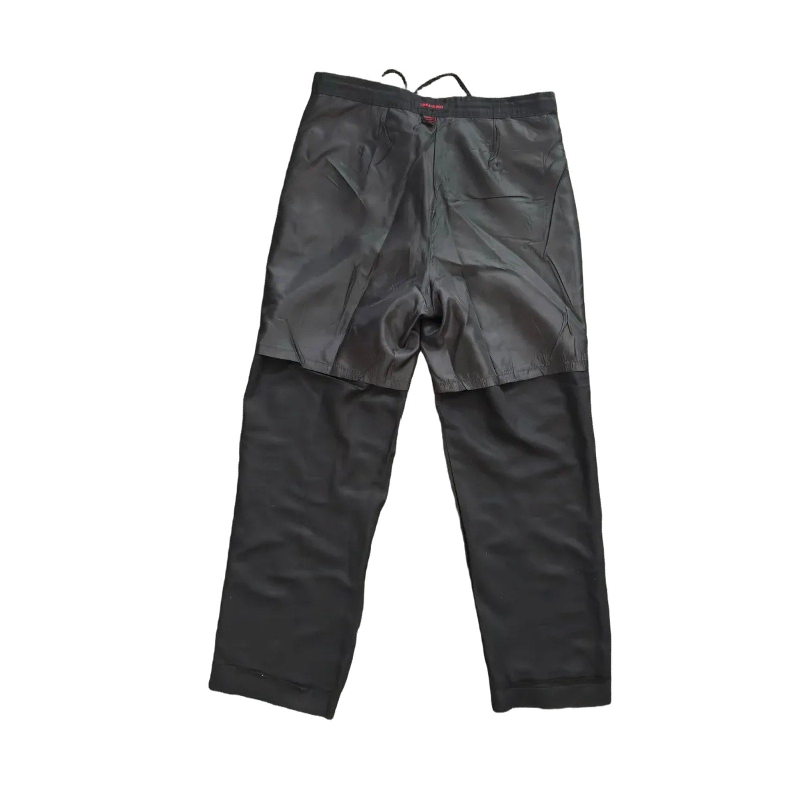 Linea Uomo Set of Short Sleeve Linen Blend Button-Up Shirt and Pants