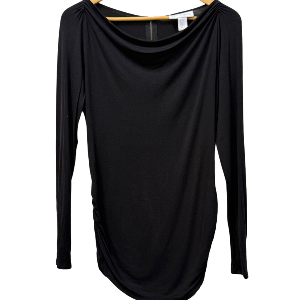 Black woman's Jessica Simpson spandex black top