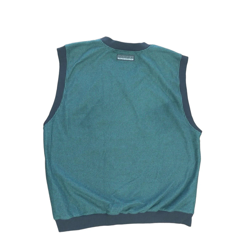 Forrester's Outerwear Houndstooth Fleece-Lined Vest