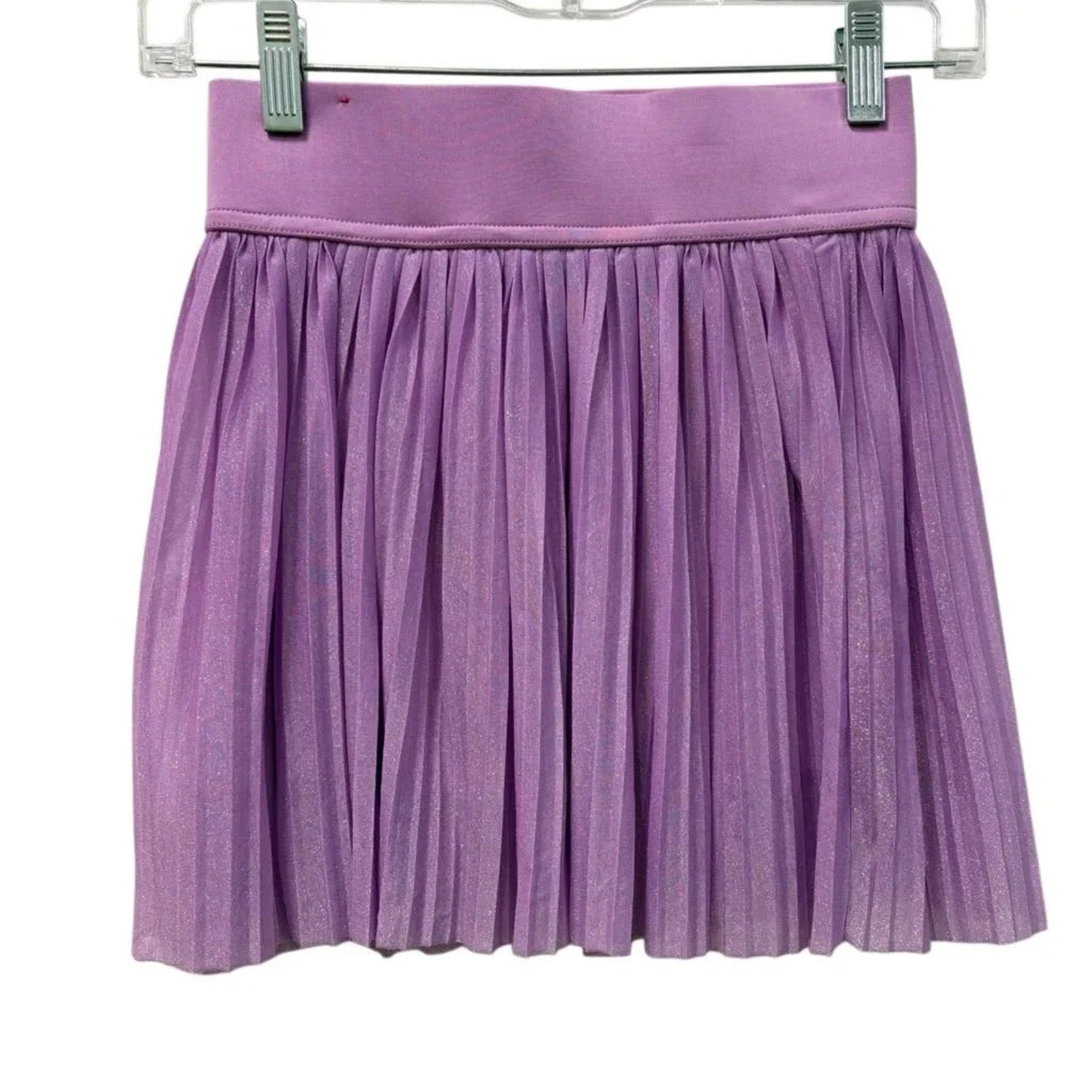 Justice Metallic Pleated Skort Purple