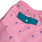 American Eagle Pink Flamingo Print Swim Trunks Size XXL