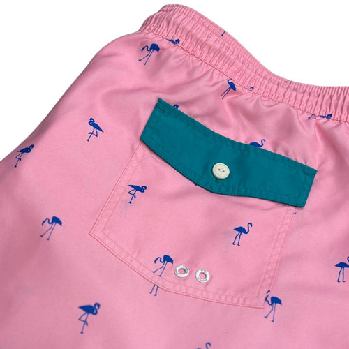 American Eagle Pink Flamingo Print Swim Trunks Size XXL