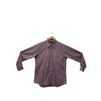 Purple Burgundy Micro-Check Button-Down Shirt