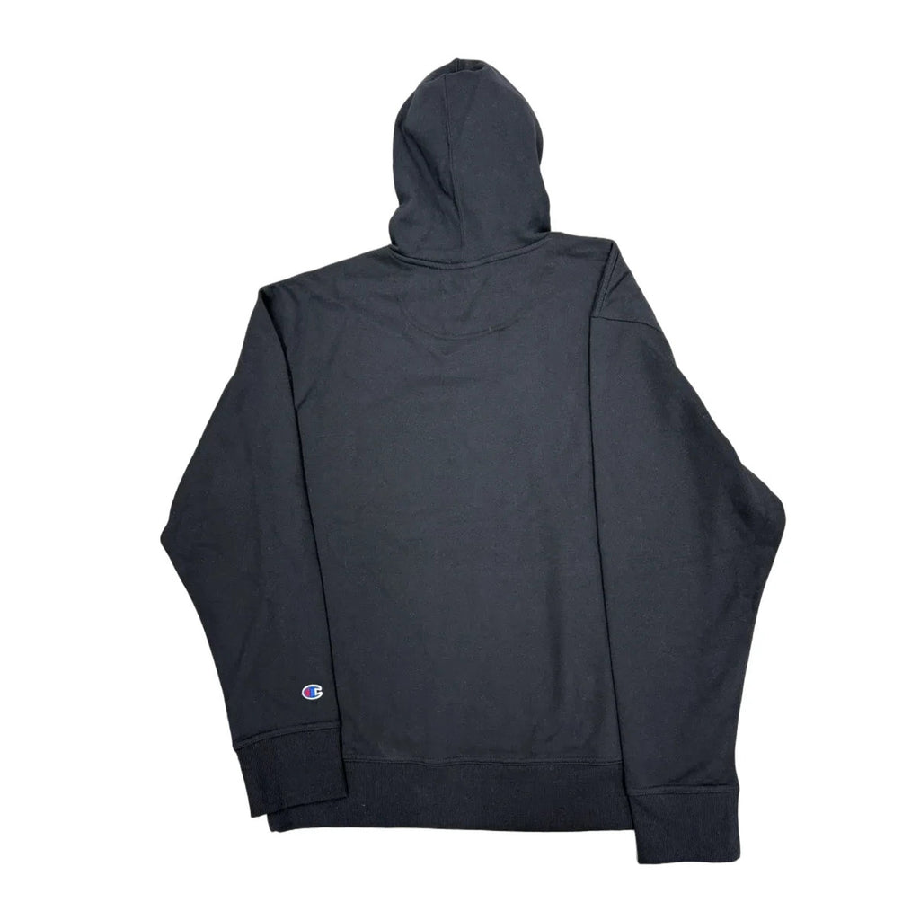 Champion Powerblend Script Logo Pullover Hoodie Black