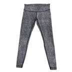 Lululemon Grid Print High-Rise Leggings Black White