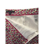 Brooks Brothers Ditsy Floral Linen Blend Pencil Skirt White