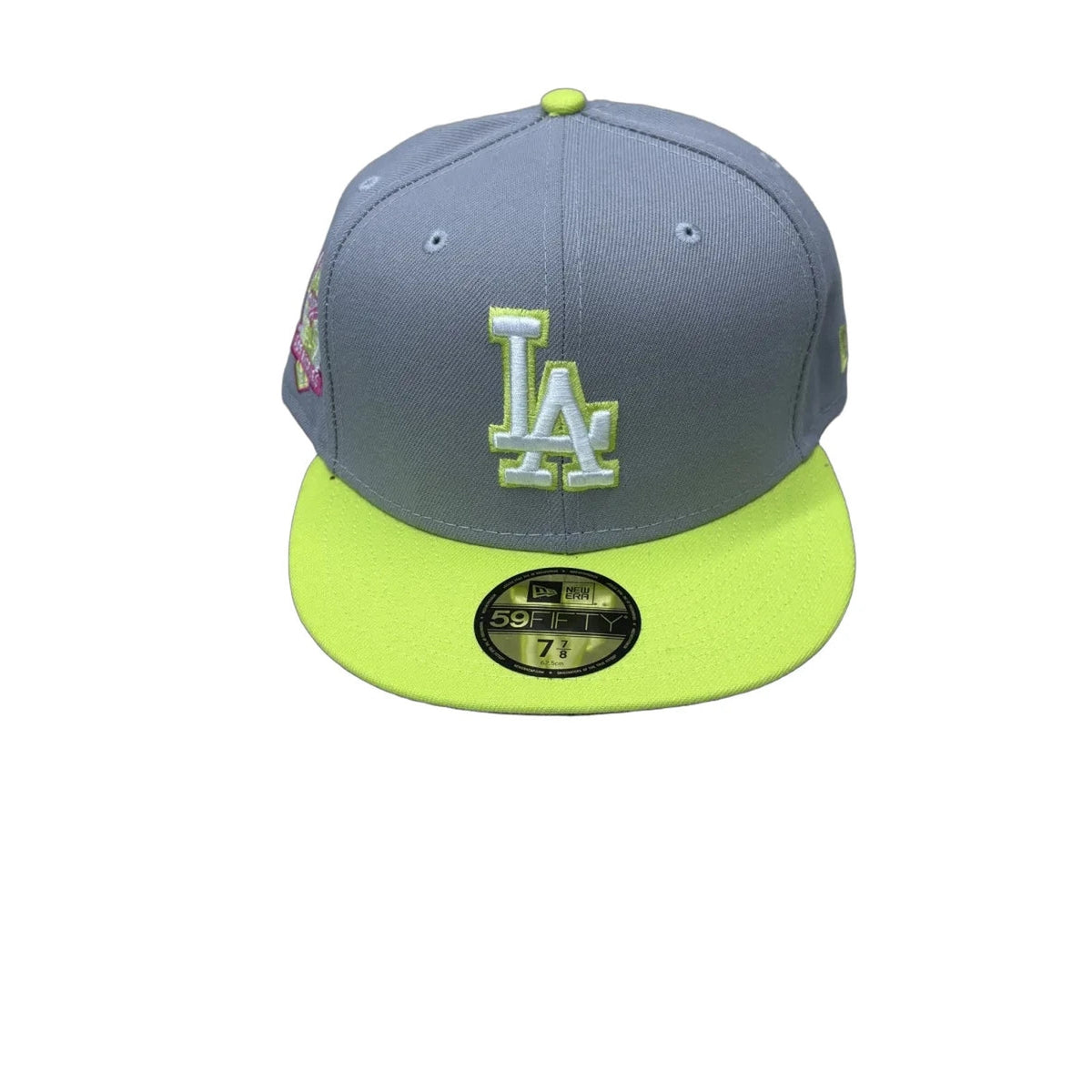 New Era LA Dodgers 59FIFTY Fitted Cap Gray Neon Yellow