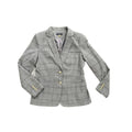 Tommy Hilfiger Grey Windowpane Plaid Blazer