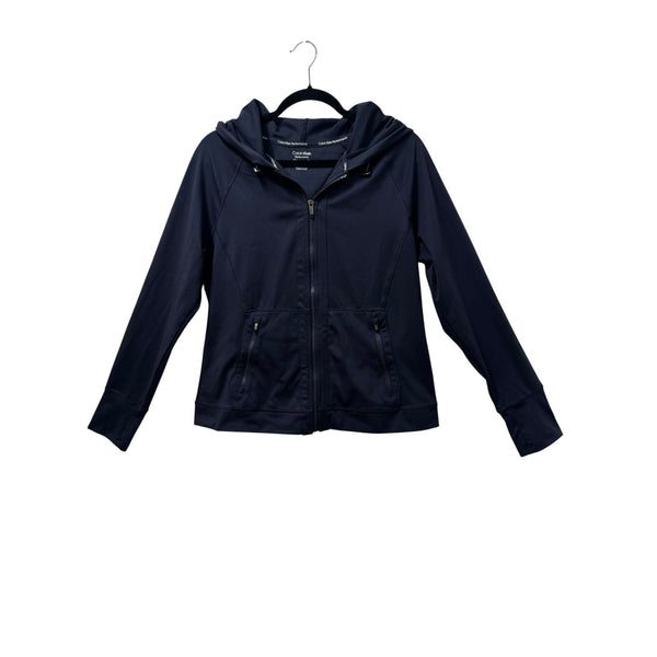 Navy Calvin Klein Performance Stretch pants and zip-up sweatshirt set