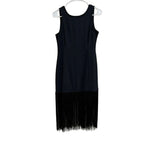 Abercrombie & Fitch Black Fringe Hem Sleeveless Dress XS