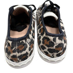 Kate Spade New York Leopard Print Canvas Lace-Up Sneakers Size 7