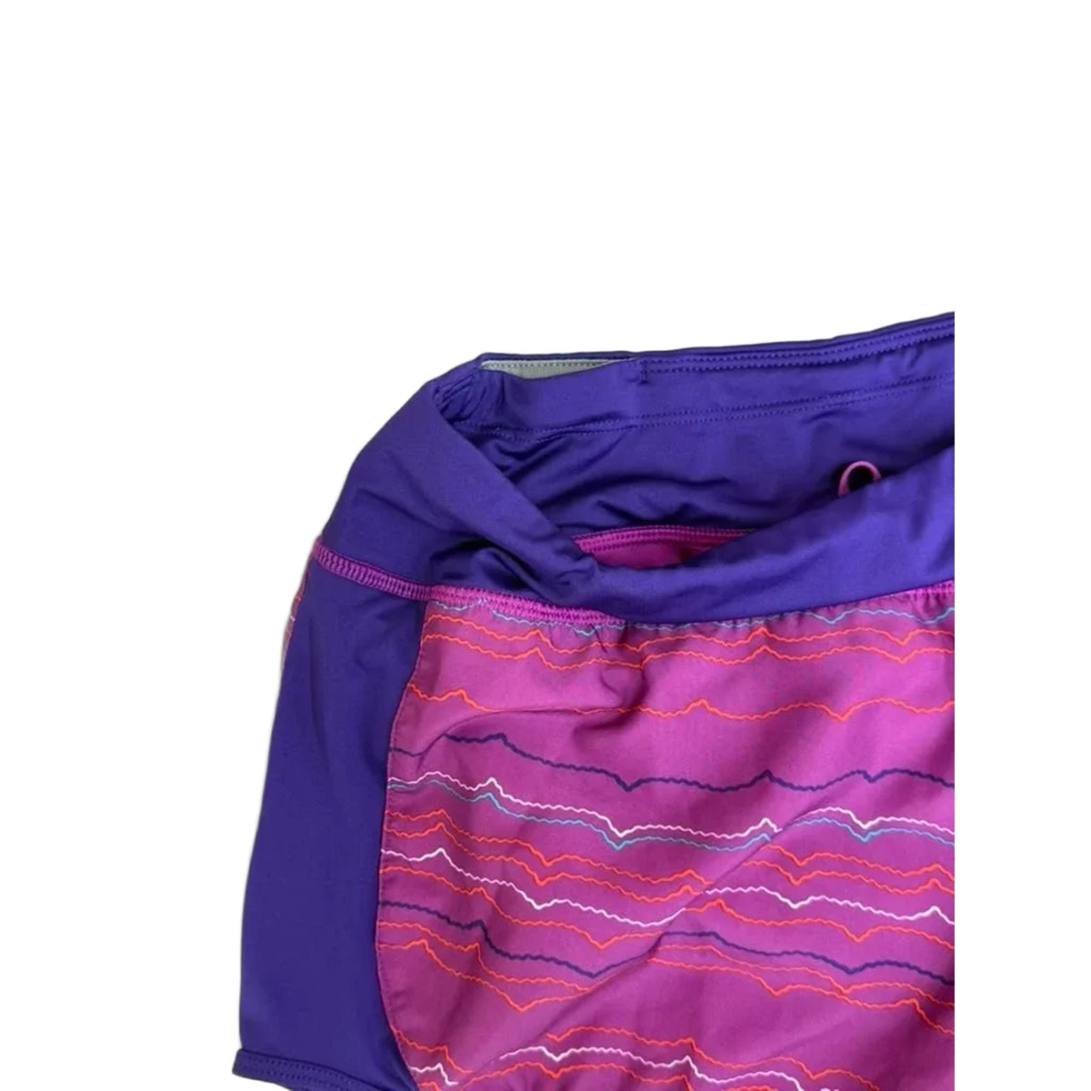 Nike Dri-FIT Running Shorts Purple Wave Print