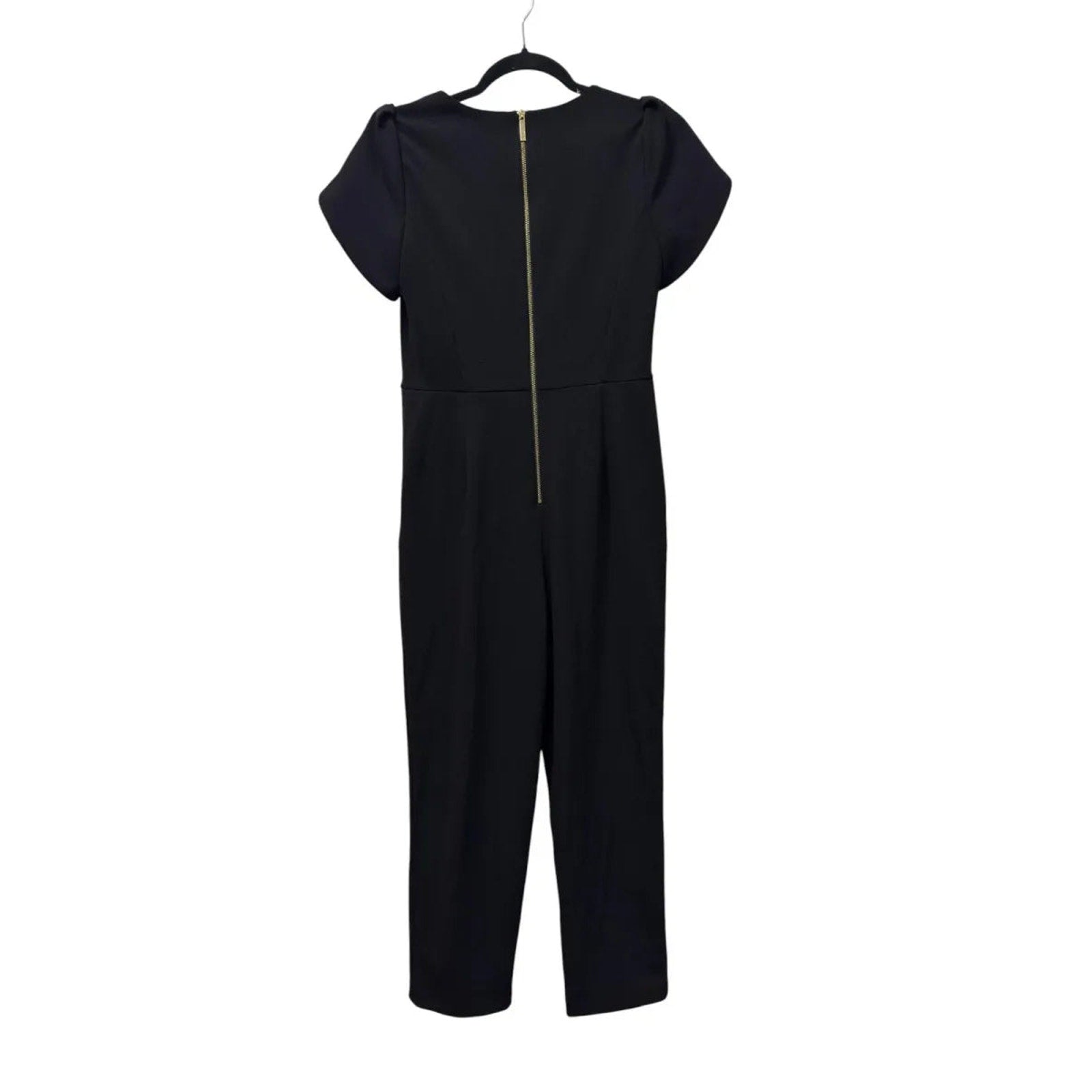 Black short-sleeve Calvin Klein jumpsuit