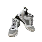 Michael Kors Glitter Mesh Running Sneakers – Silver and Olive Green