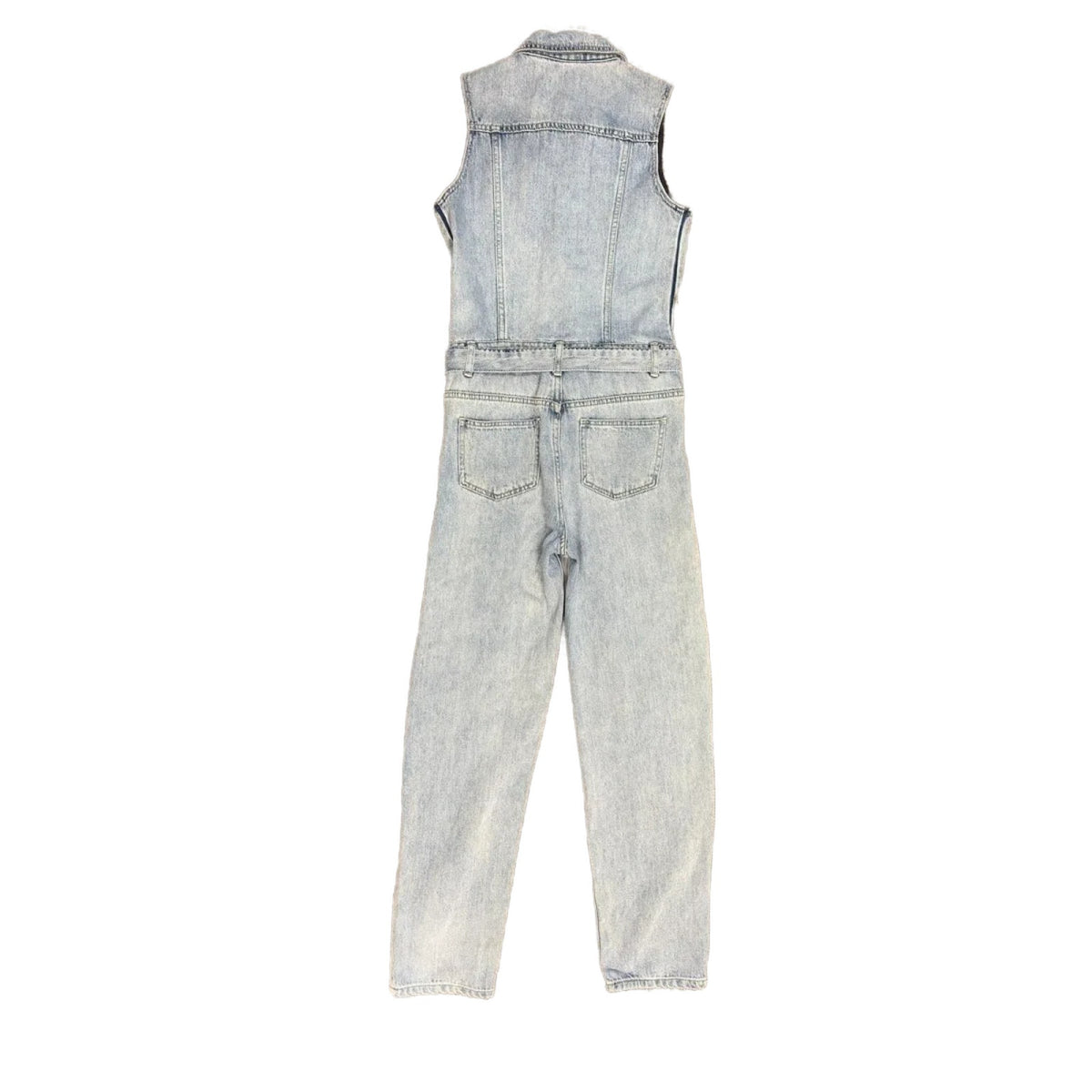 Fashion Nova Sleeveless Denim Jumpsuit Light Blue XS