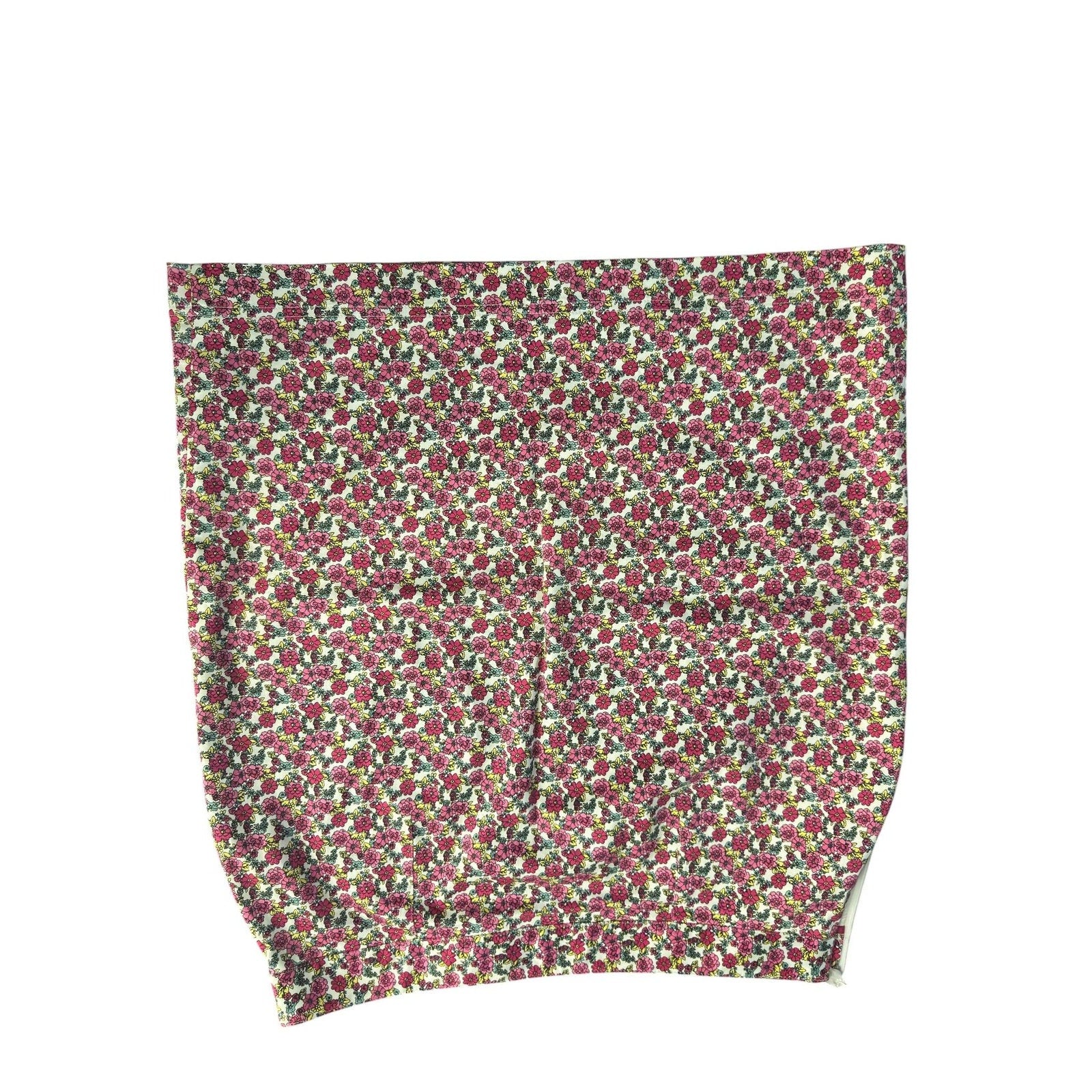 Brooks Brothers Ditsy Floral Linen Blend Pencil Skirt White
