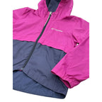 Columbia Colorblock Hooded Rain Jacket Fleece Lining XS