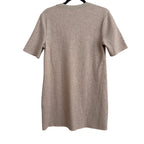 Zara Knit T-Shirt Mini Dress Beige