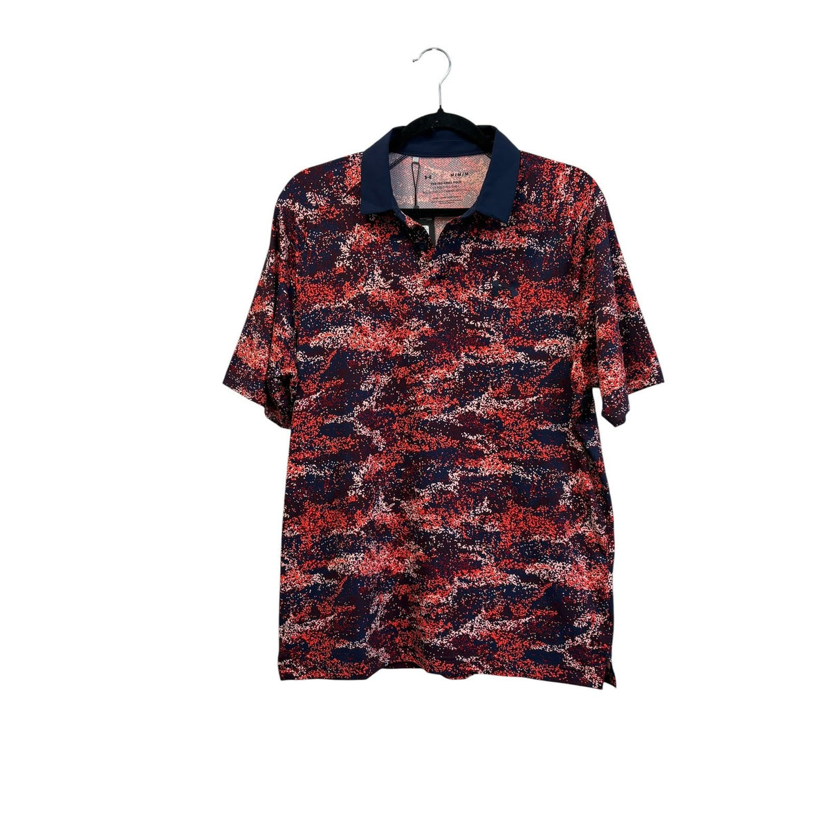 Under Armour UA Iso-Chill Printed Golf Polo Navy