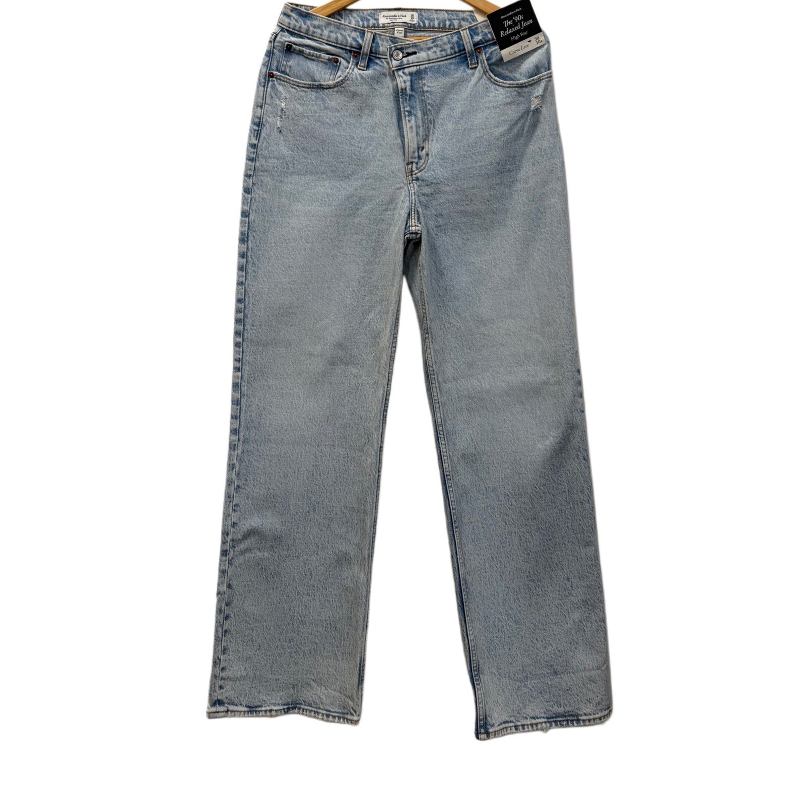 Abercrombie & Fitch light blue woman's jeans high rise in size 30/10 regular NEW