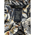 Millenium Tropical Leaf Print Sleeveless Shirt Dress
