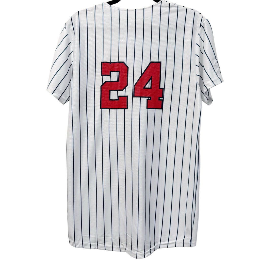 Washington Nationals Youth XL Pinstripe Baseball Jersey #24 – Classic MLB Style