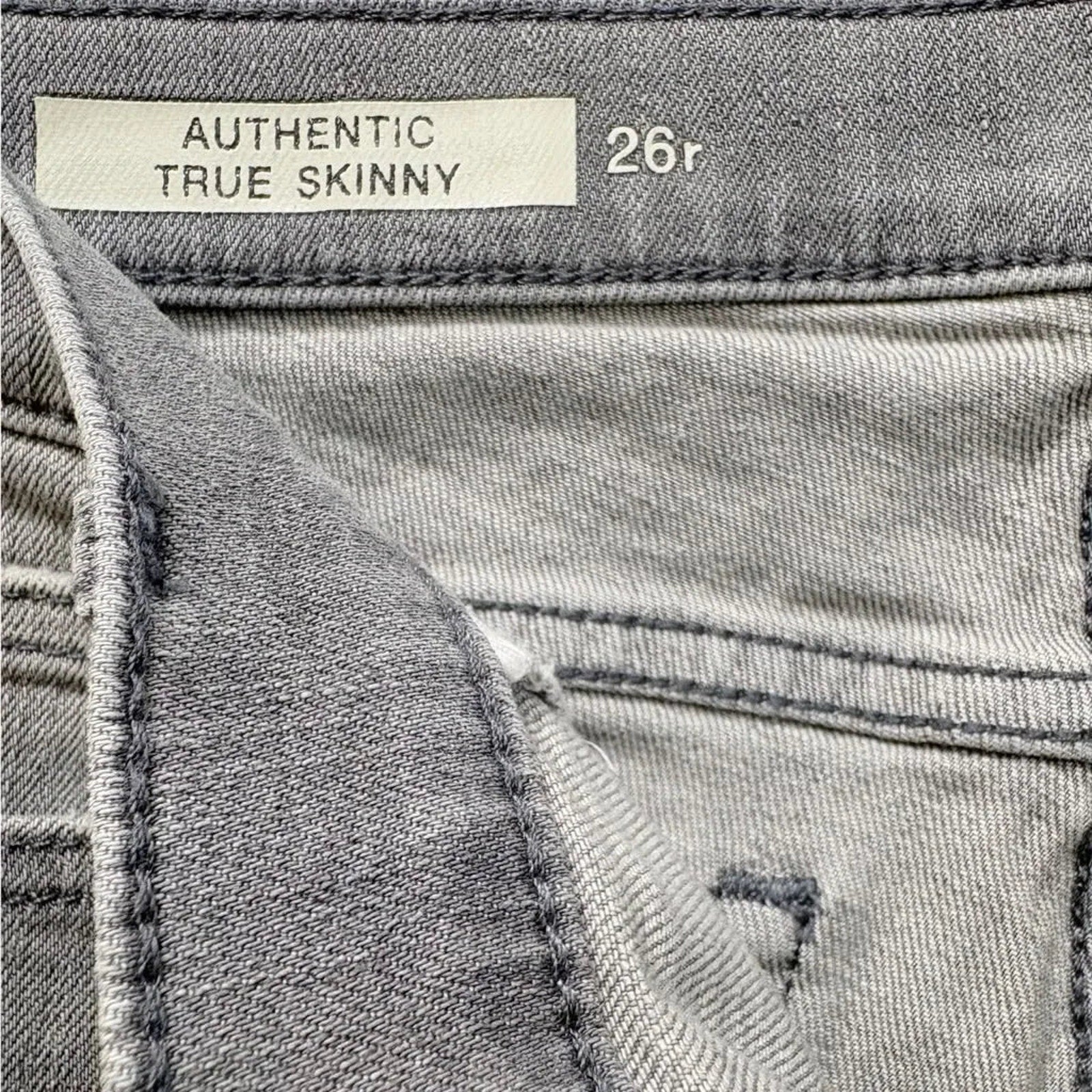 Gap 1969 Authentic True Skinny Mid Rise Stretch Jeans
