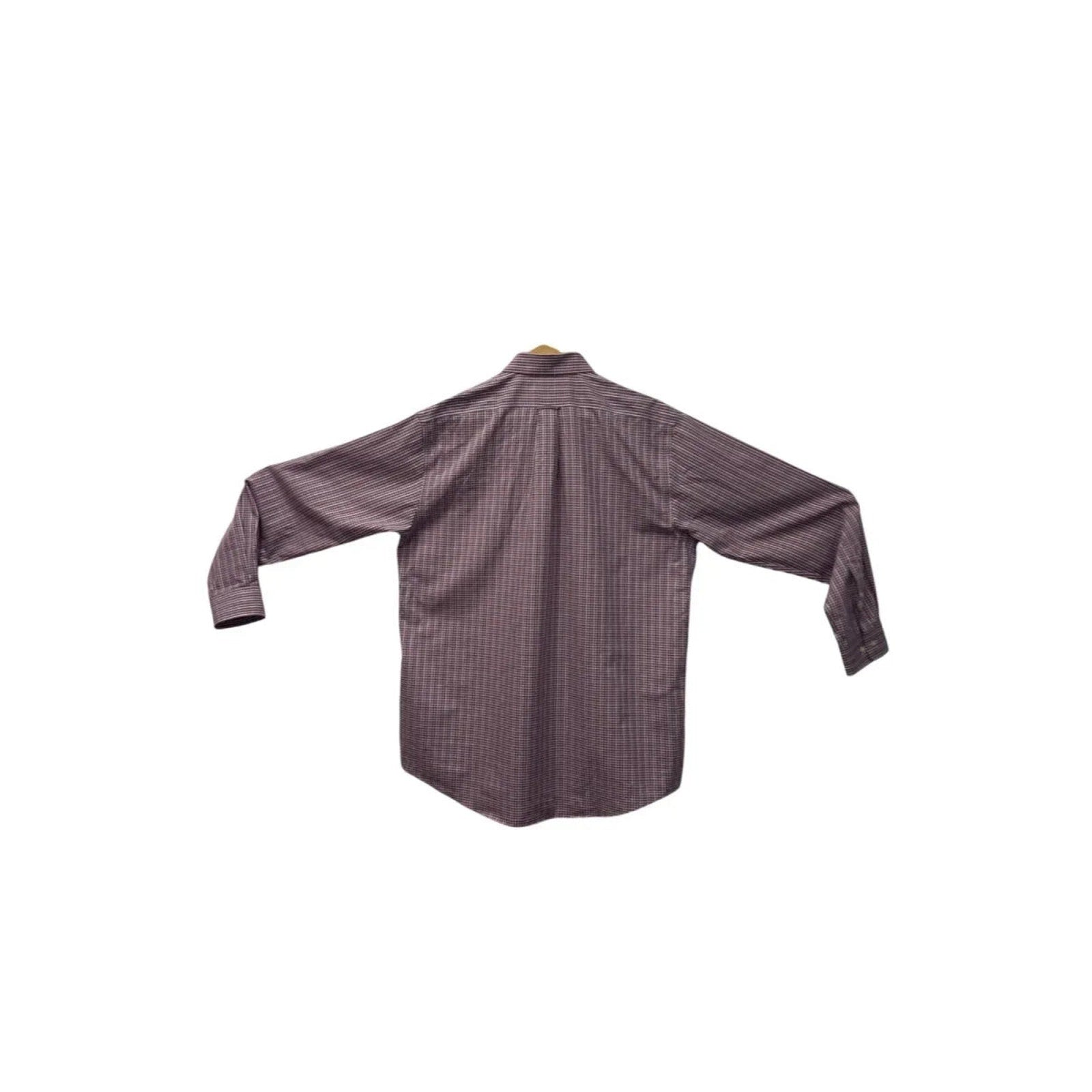 Purple Burgundy Micro-Check Button-Down Shirt
