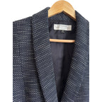 Tahari Arthur S. Levine Navy Tweed Petite Blazer