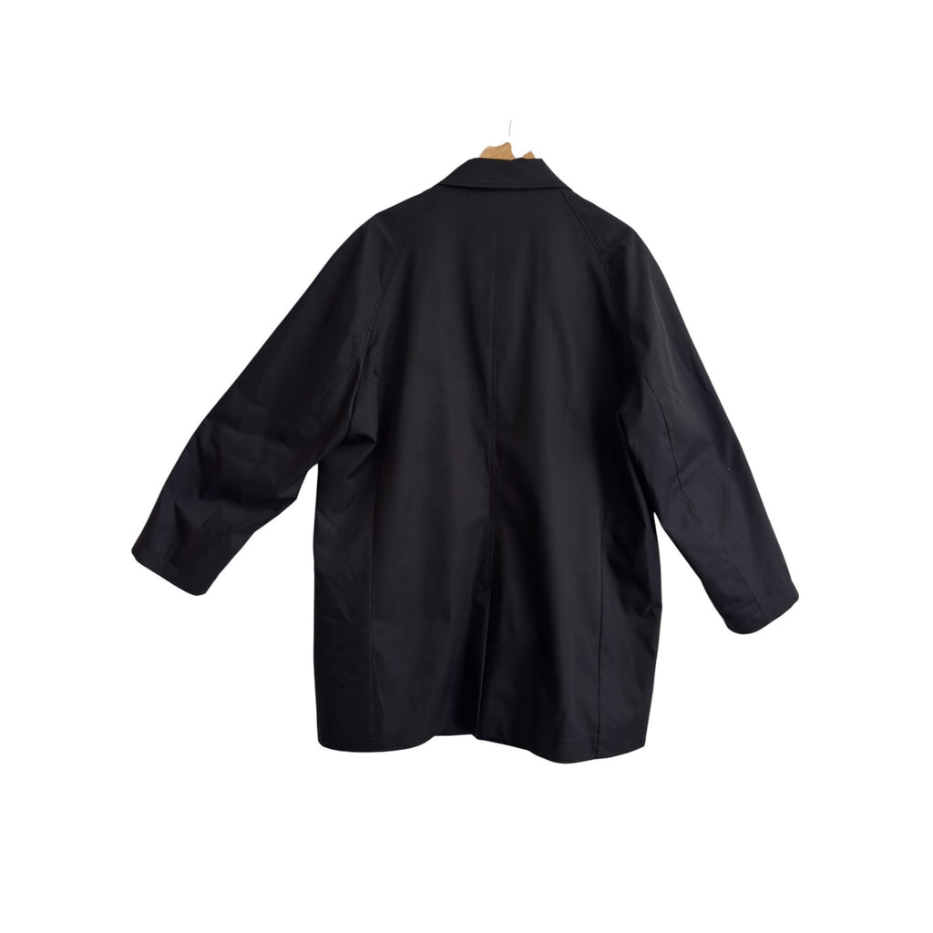 Joseph Abboud Modern Fit Black Overcoat