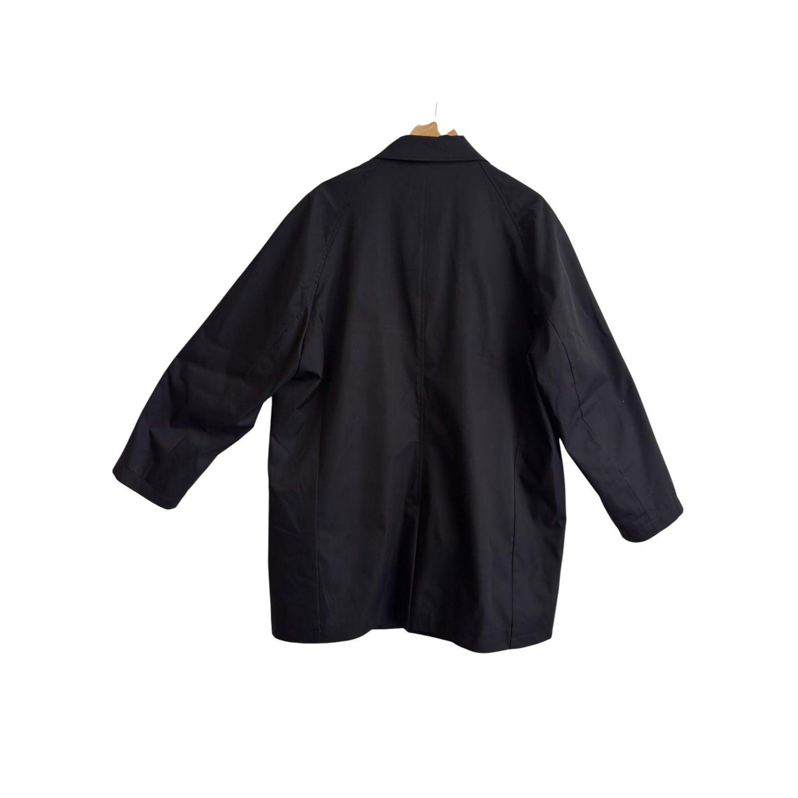 Joseph Abboud Modern Fit Black Overcoat
