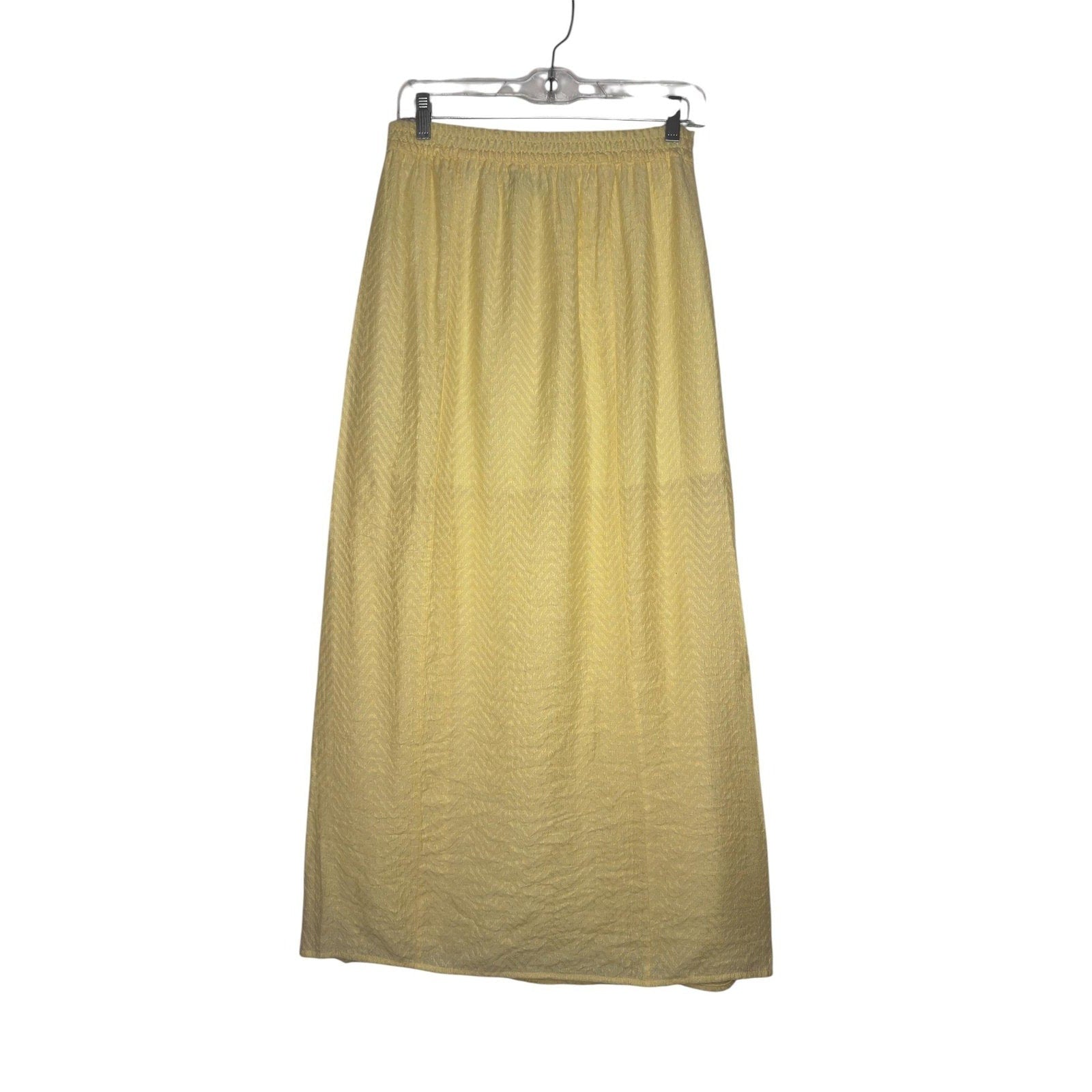 Lost + Wander Jacquard Maxi Skirt Yellow S