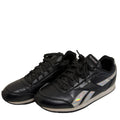 Reebok Black Classic Sneakers Women Size 4.5 US Holographic Detail Retro Style