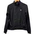 Adidas Women’s Black Lightweight Zip-Up Jacket Windbreaker Athletic Running Size M