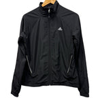 Adidas Women’s Black Lightweight Zip-Up Jacket Windbreaker Athletic Running Size M