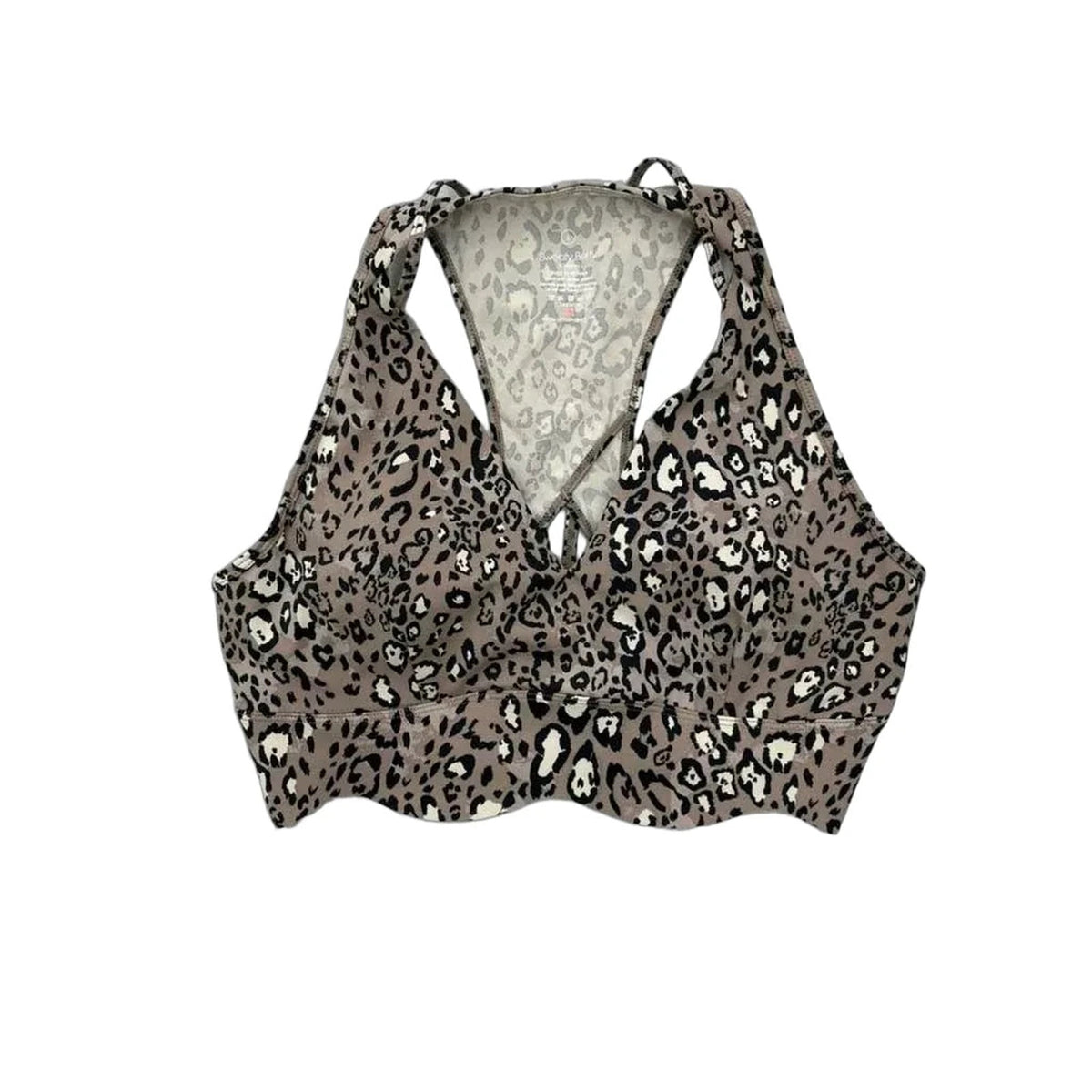 Sweaty Betty Leopard Print Sports Bra Racerback