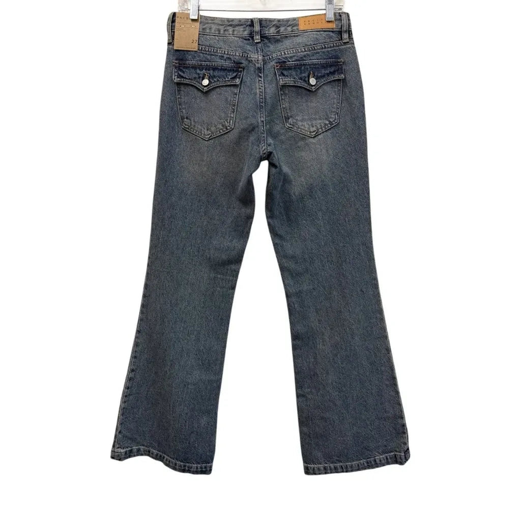 PacSun Jade Low Rise Bootcut Jeans Medium Blue