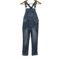 Levi’s Girls Denim Overalls Size 12 Blue Distressed Adjustable Strap Jeans